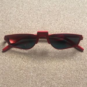 Retro Pop Sub Glasses Red